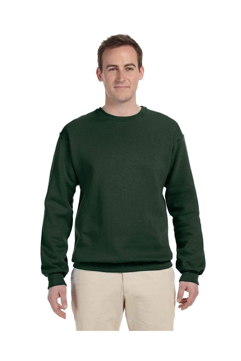 Jerzees 562: Adult 8 oz. NuBlend® Fleece Crew in Forest Green
