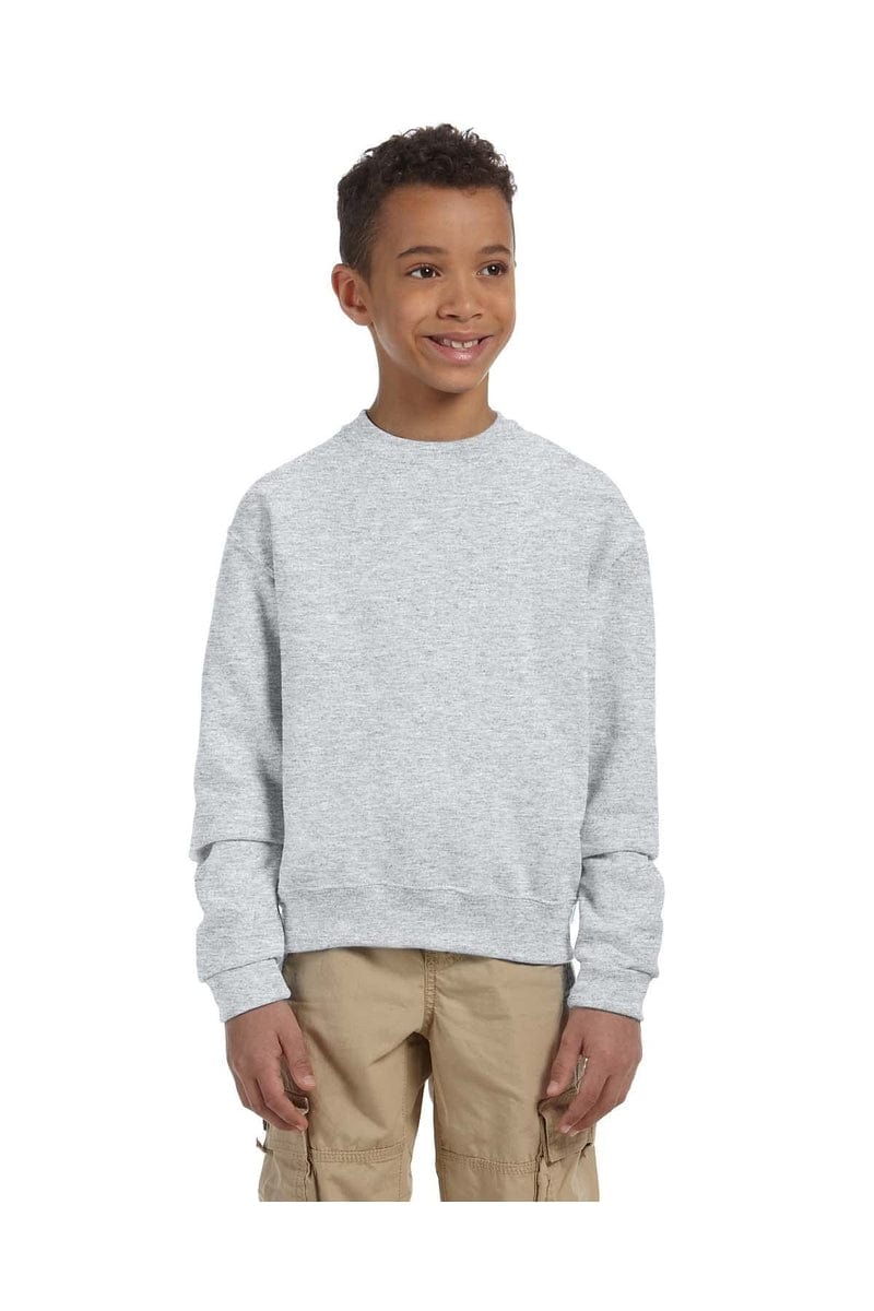 Jerzees 562B Youth 8 oz. NuBlend(r) Fleece Crew in Ash