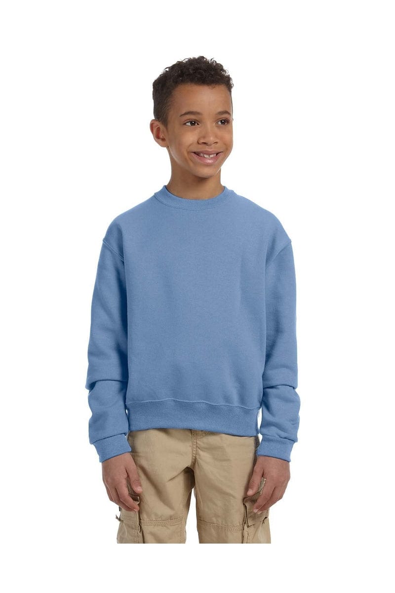 Jerzees 562B Youth 8 oz. NuBlend(r) Fleece Crew in Light Blue