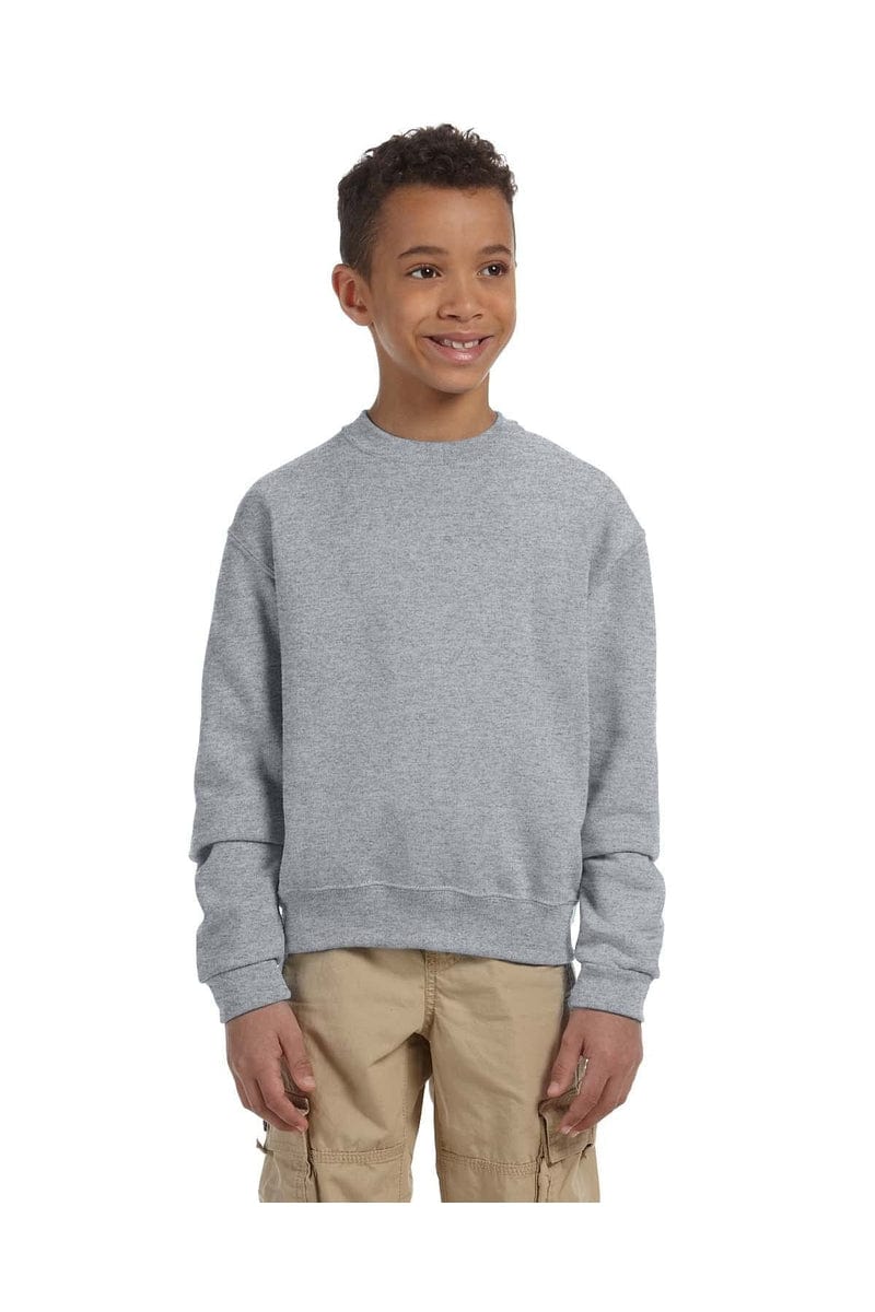 Jerzees 562B Youth 8 oz. NuBlend(r) Fleece Crew in Oxford