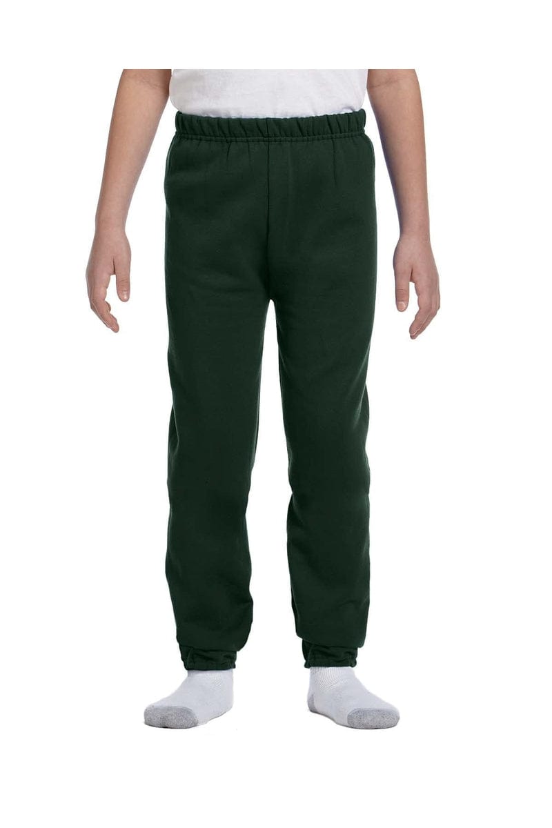 Jerzees 973B Youth 8 oz. NuBlend(r) Fleece Sweatpants in Forest Green