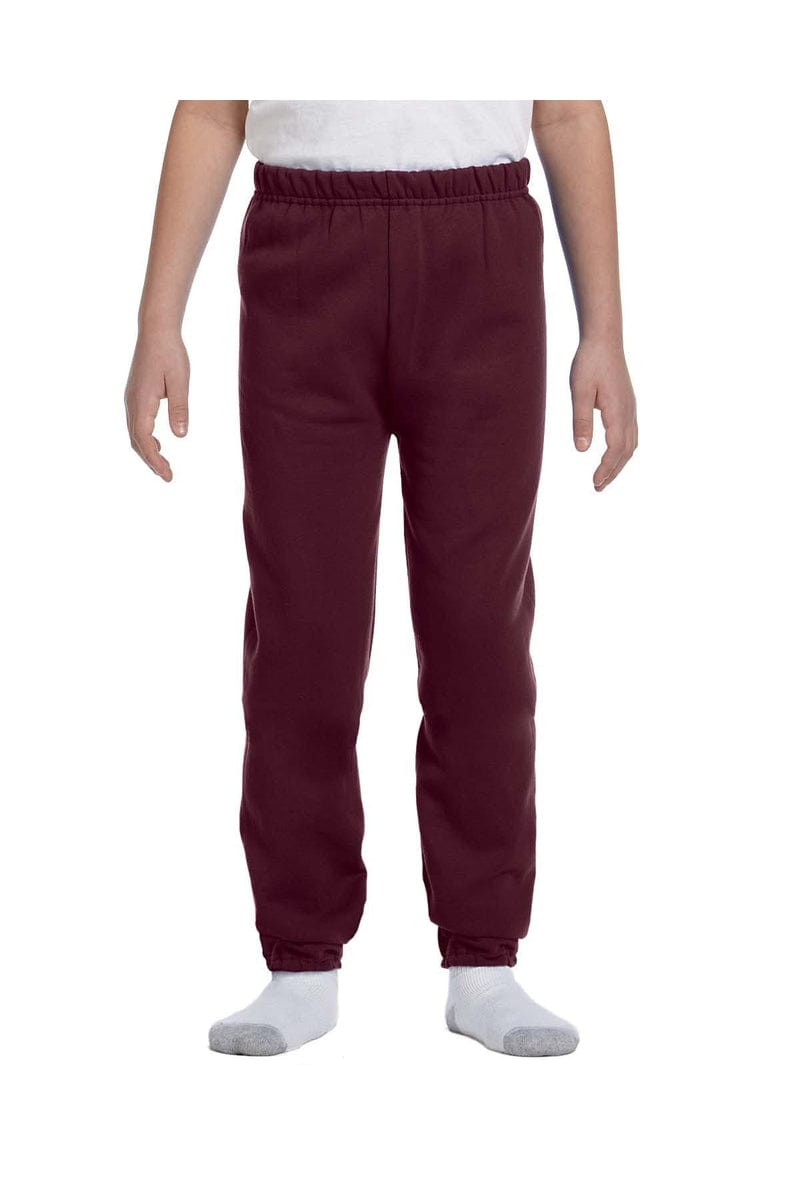 Jerzees 973B Youth 8 oz. NuBlend(r) Fleece Sweatpants in Maroon