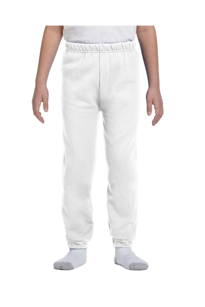 Jerzees 973B Youth 8 oz. NuBlend(r) Fleece Sweatpants in White