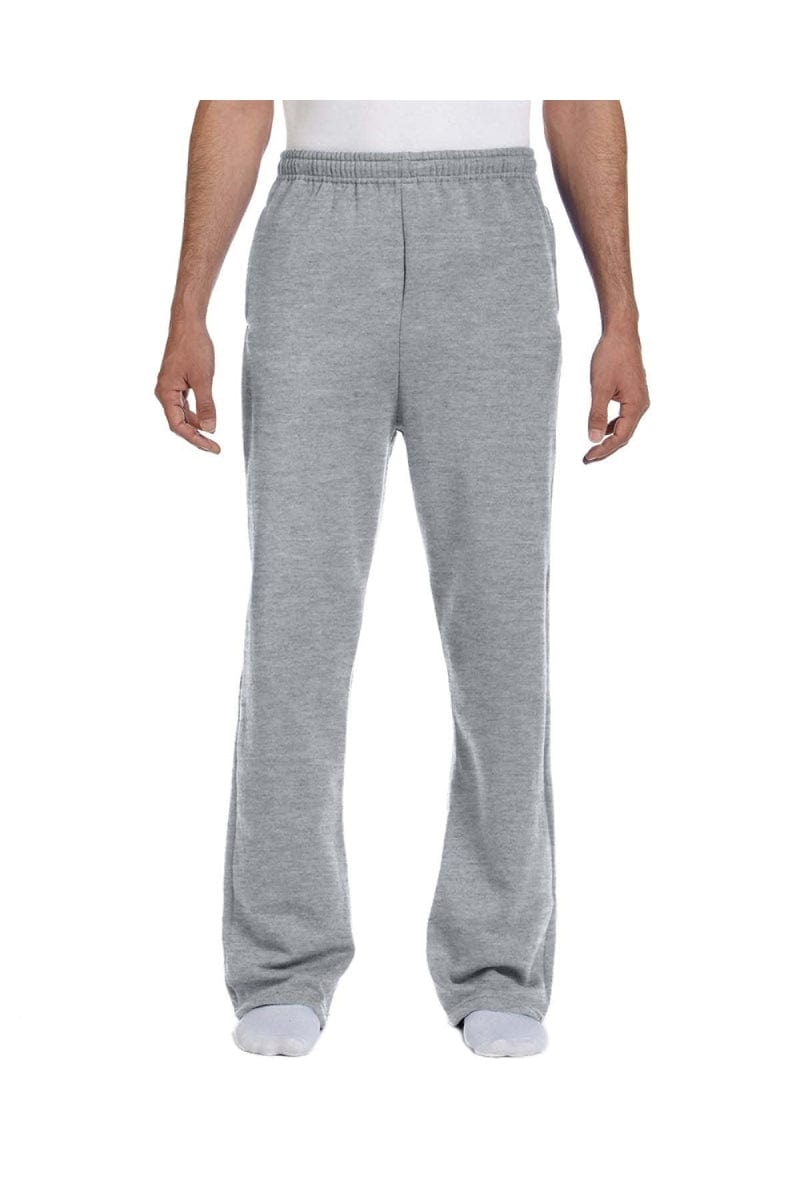 Jerzees 974MP Adult 8 oz. NuBlend(r) Open-Bottom Fleece Sweatpants in 