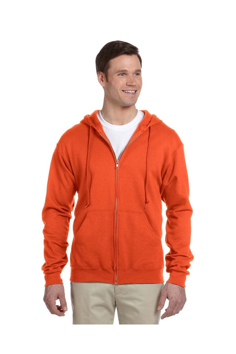 Jerzees 993: Adult 8 oz. NuBlend(r) Fleece Full-Zip Hood, Basic Colors