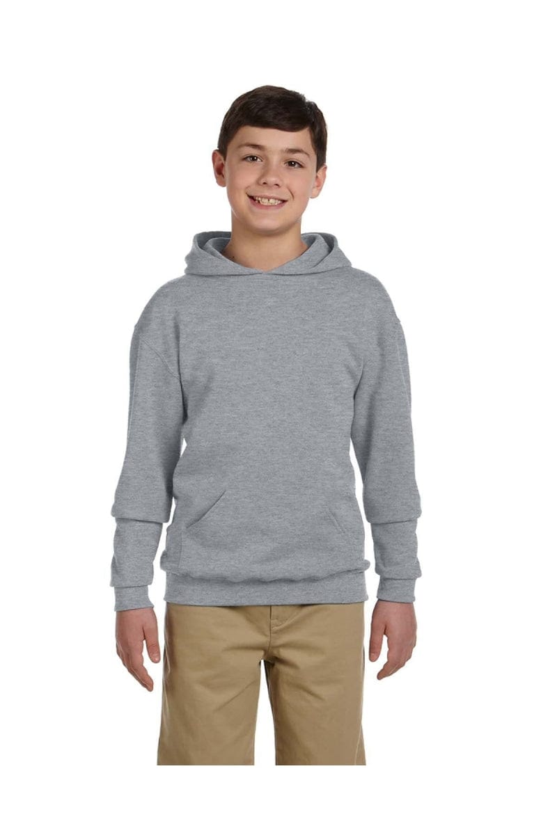 Jerzees 996Y Youth 8 oz. NuBlend(r) Fleece Pullover Hood, Basic Colors in Athletic Heather