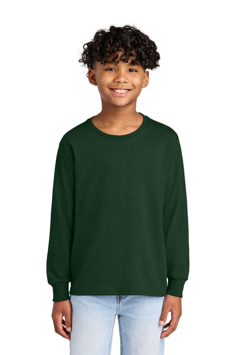 Jerzees Youth Dri-Power 50/50 Cotton/Poly Long Sleeve 29BL in Forest Green