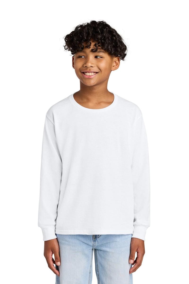 Jerzees Youth Dri-Power 50/50 Cotton/Poly Long Sleeve 29BL in White