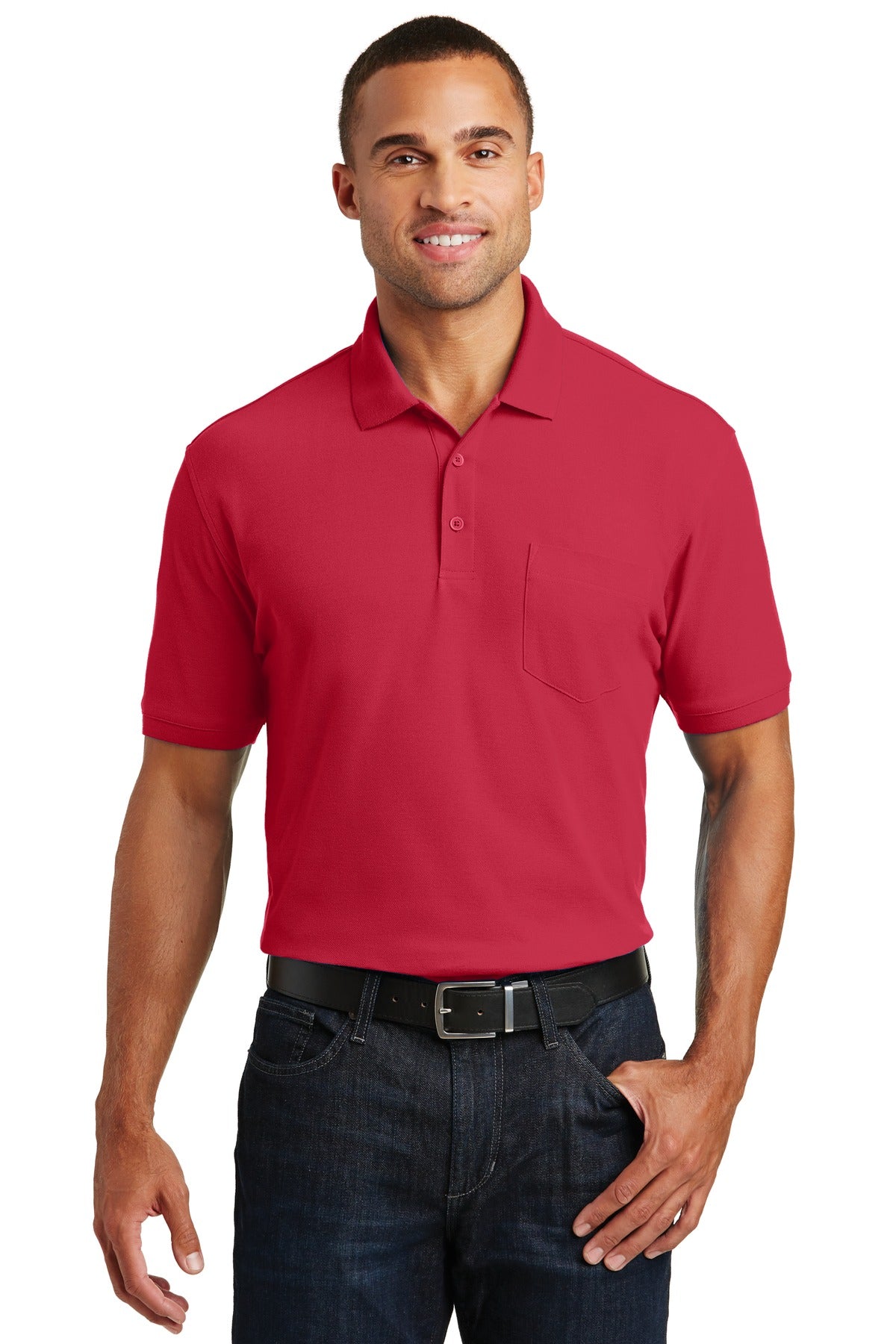 Port Authority®  Core Classic Pique Pocket Polo. K100P