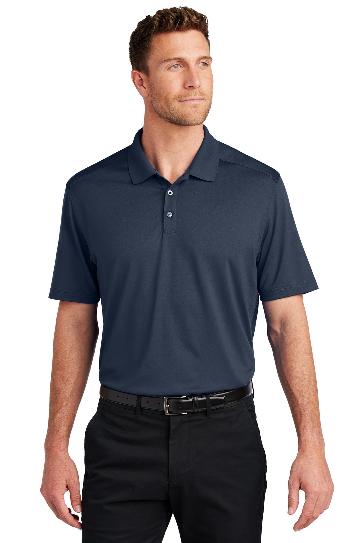 Port Authority K683: City Stretch Flat Knit Polo