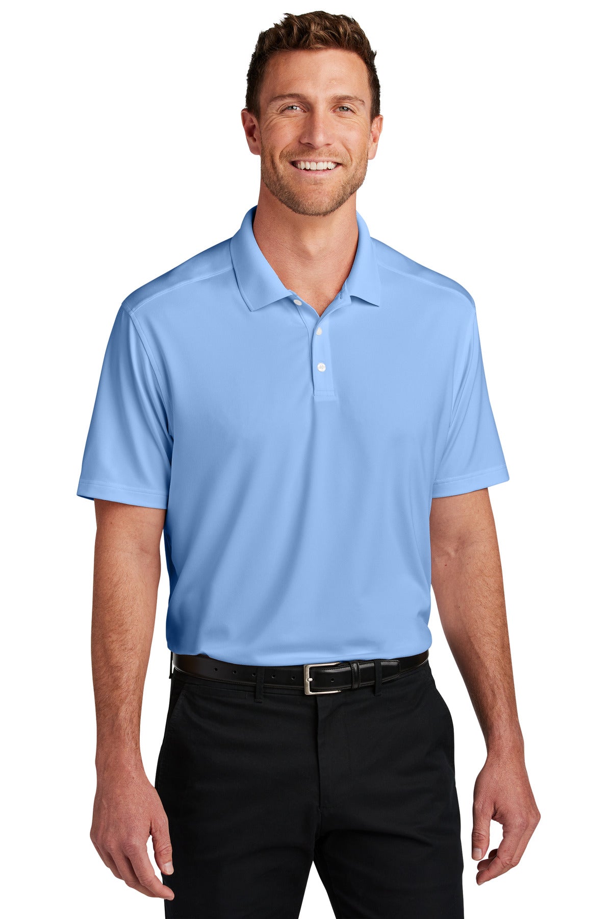 Port Authority K683: City Stretch Flat Knit Polo