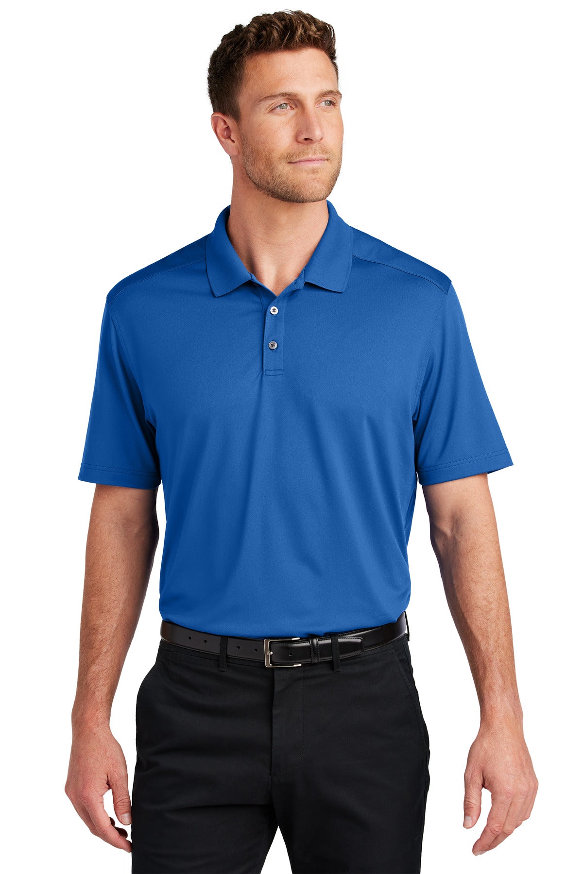 Port Authority K683: City Stretch Flat Knit Polo