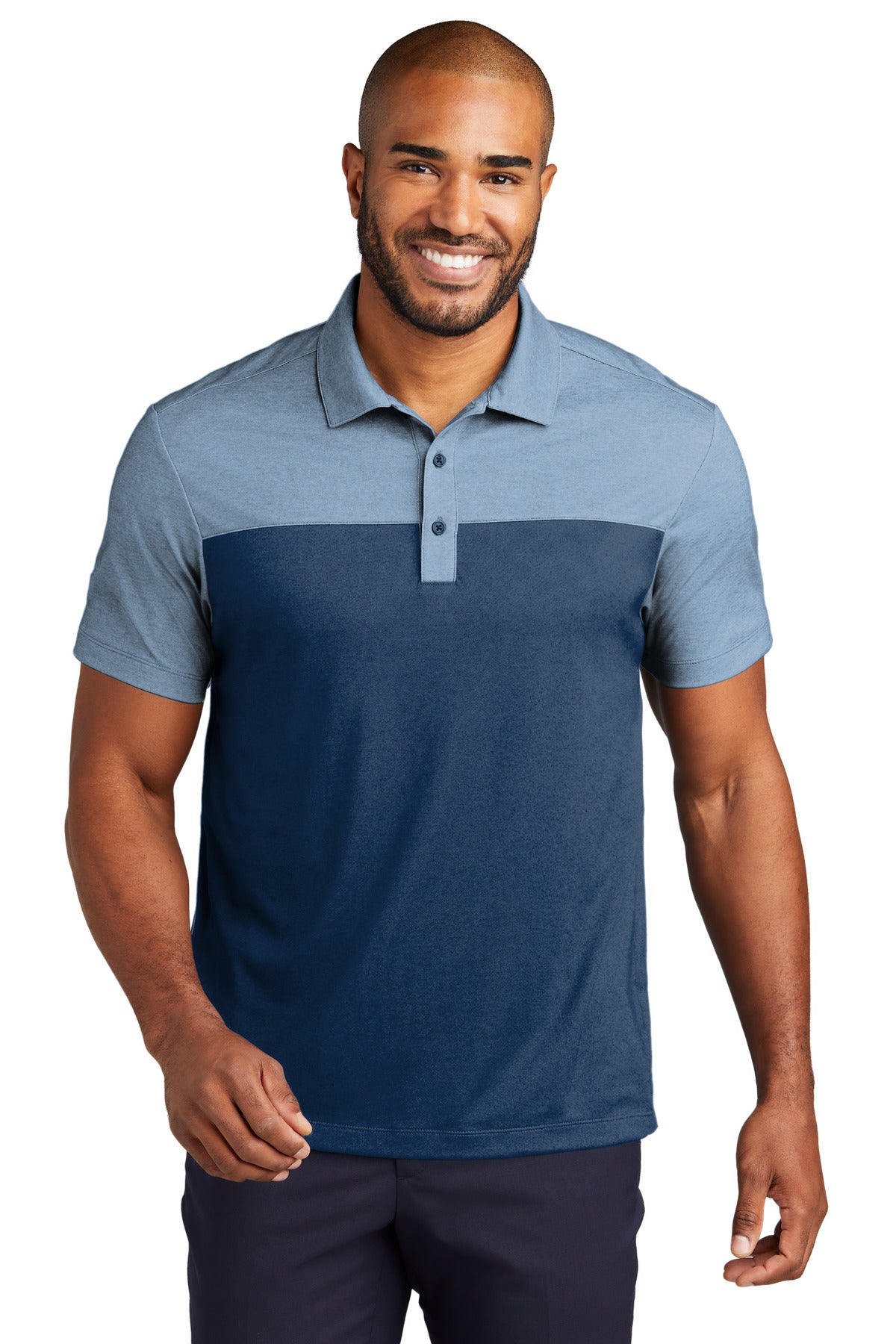 Port Authority K831: Fine Pique Blend Blocked Polo