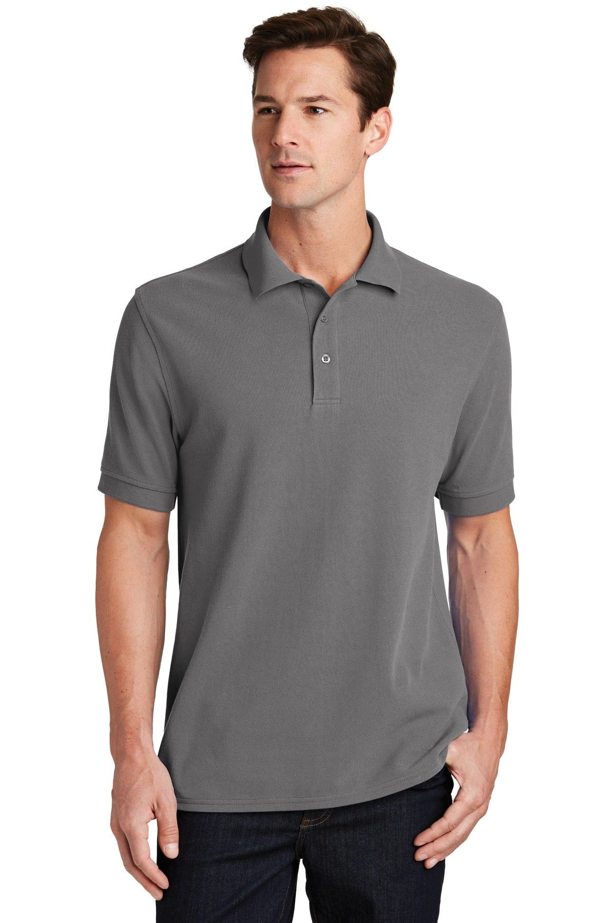 Port & Company Polos/Knits KP1500 Port & Company Combed Ring Spun Pique Polo