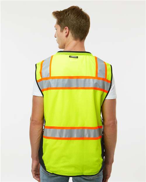 Kishigo S5002-5003 Unisex Premium Black Series Surveyors Vest in 
