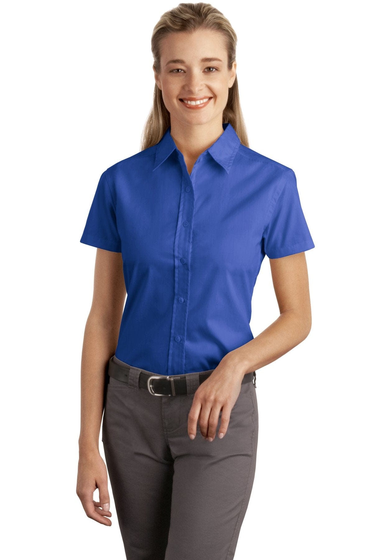 DISCONTINUED  Port Authority® Ladies Short Sleeve Easy Care, Soil Resistant Shirt.  L507