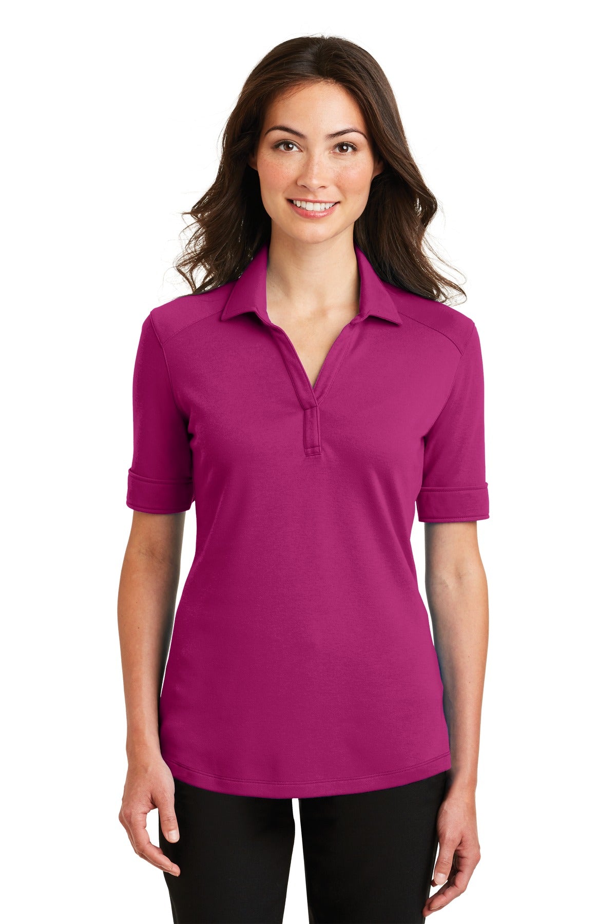 Port Authority ®  Ladies Silk Touch ™  Interlock Performance Polo. L5200
