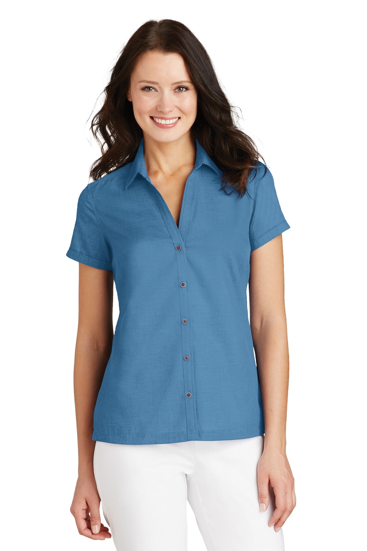 Port Authority ®  Ladies Textured Camp Shirt. L662