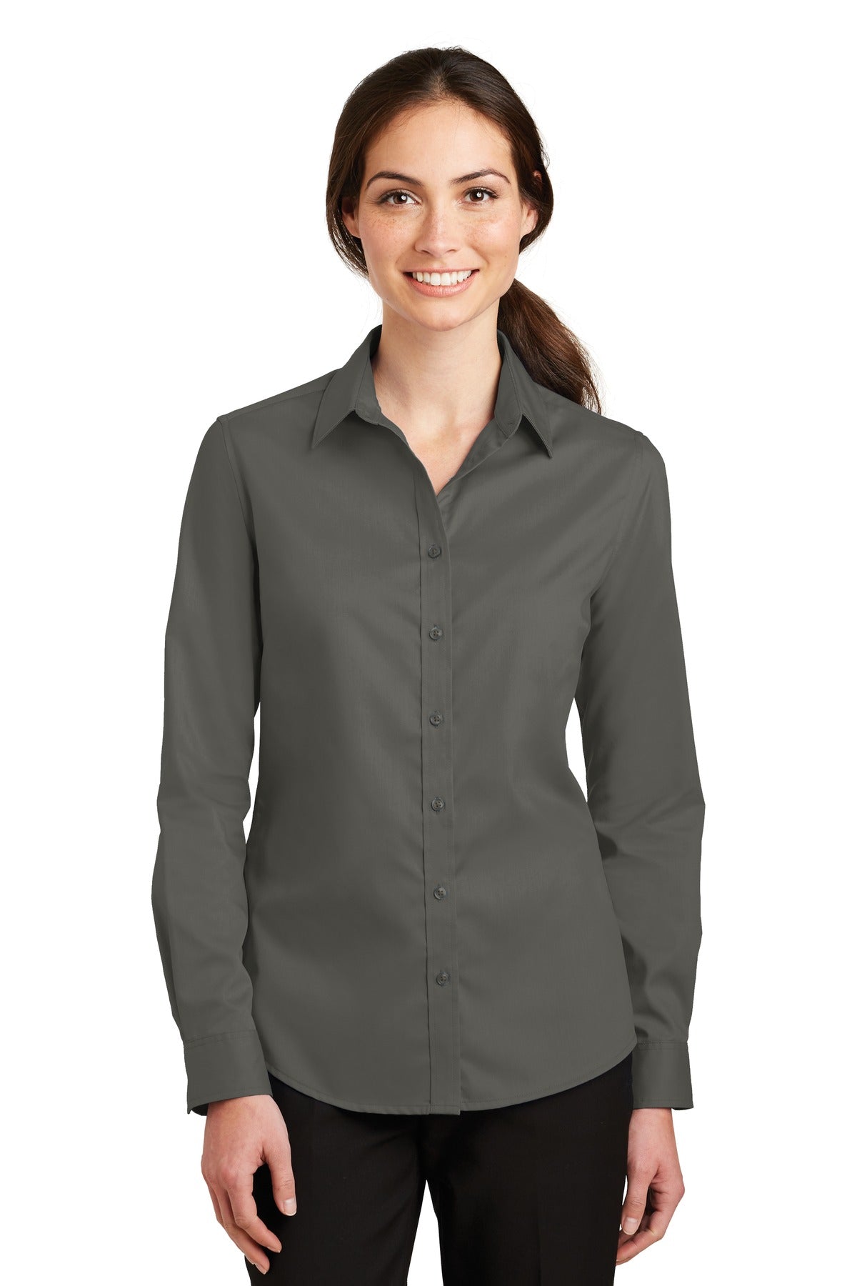 Port Authority ®  Ladies SuperPro ™  Twill Shirt. L663