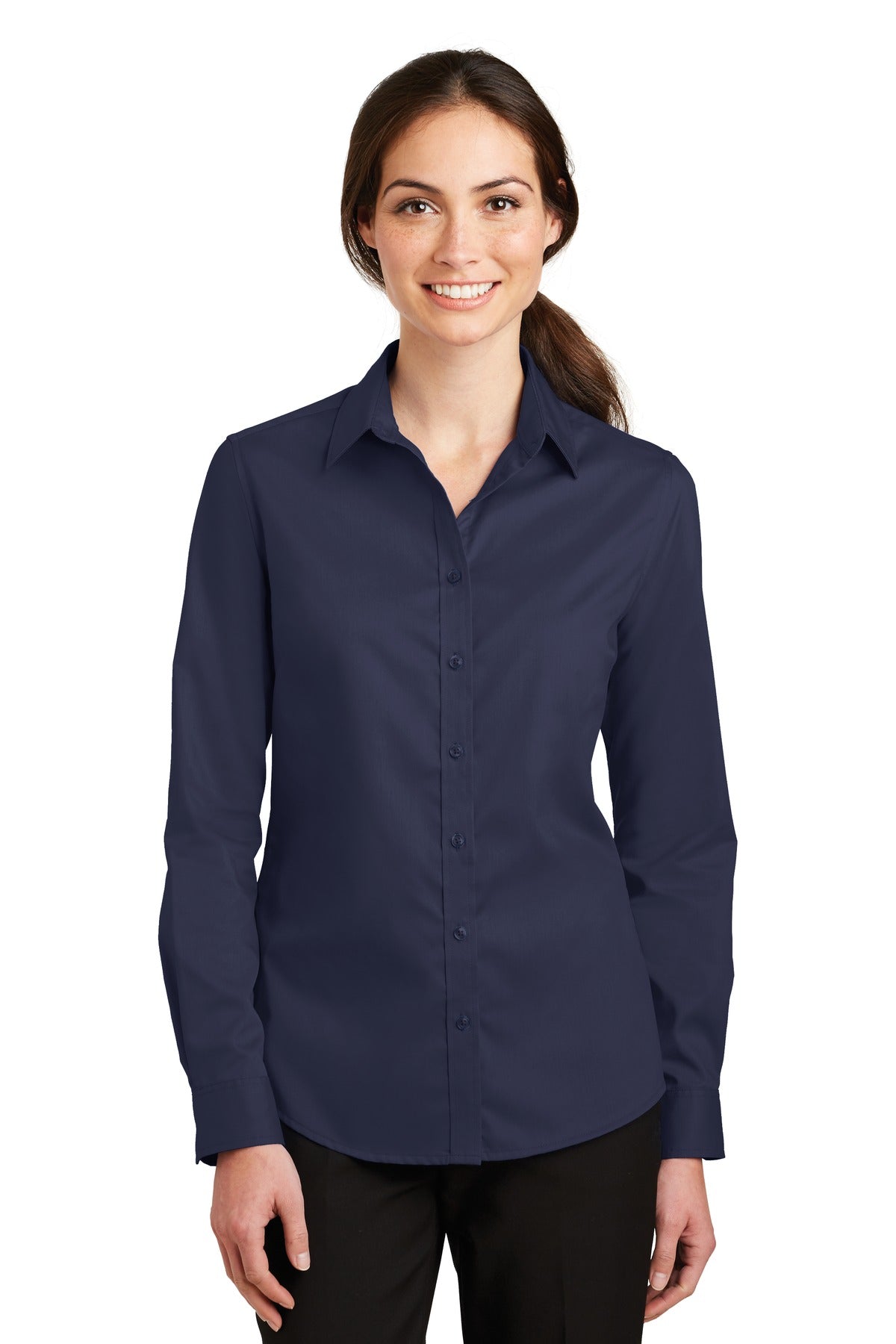 Port Authority ®  Ladies SuperPro ™  Twill Shirt. L663
