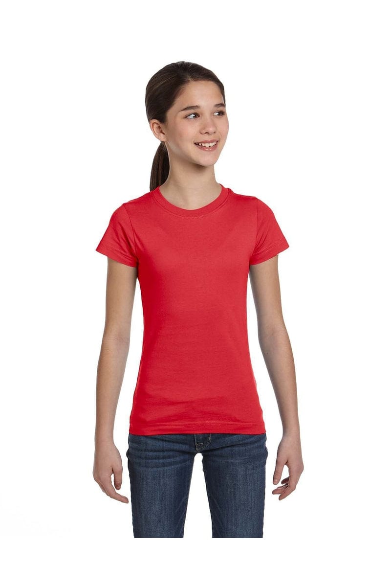 LAT 2616: Girls' Fine Jersey T-Shirt in 