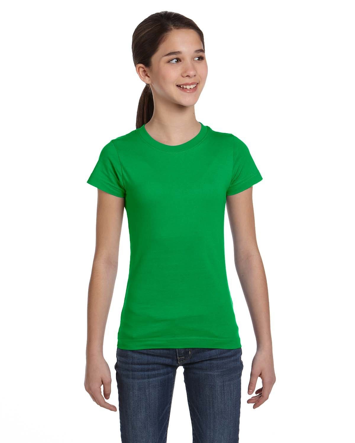 LAT T-Shirts XS / Kelly LAT 2616 Girls' Fine Jersey T-Shirt