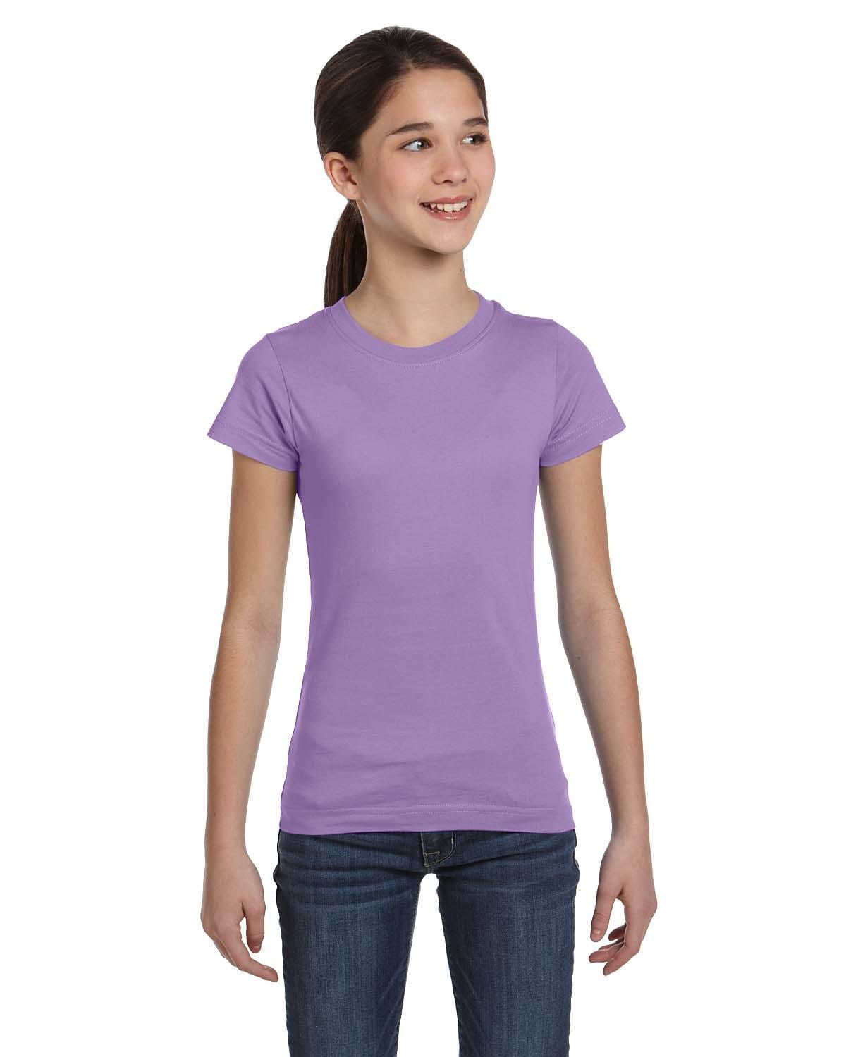 LAT T-Shirts XS / Lavender LAT 2616 Girls' Fine Jersey T-Shirt