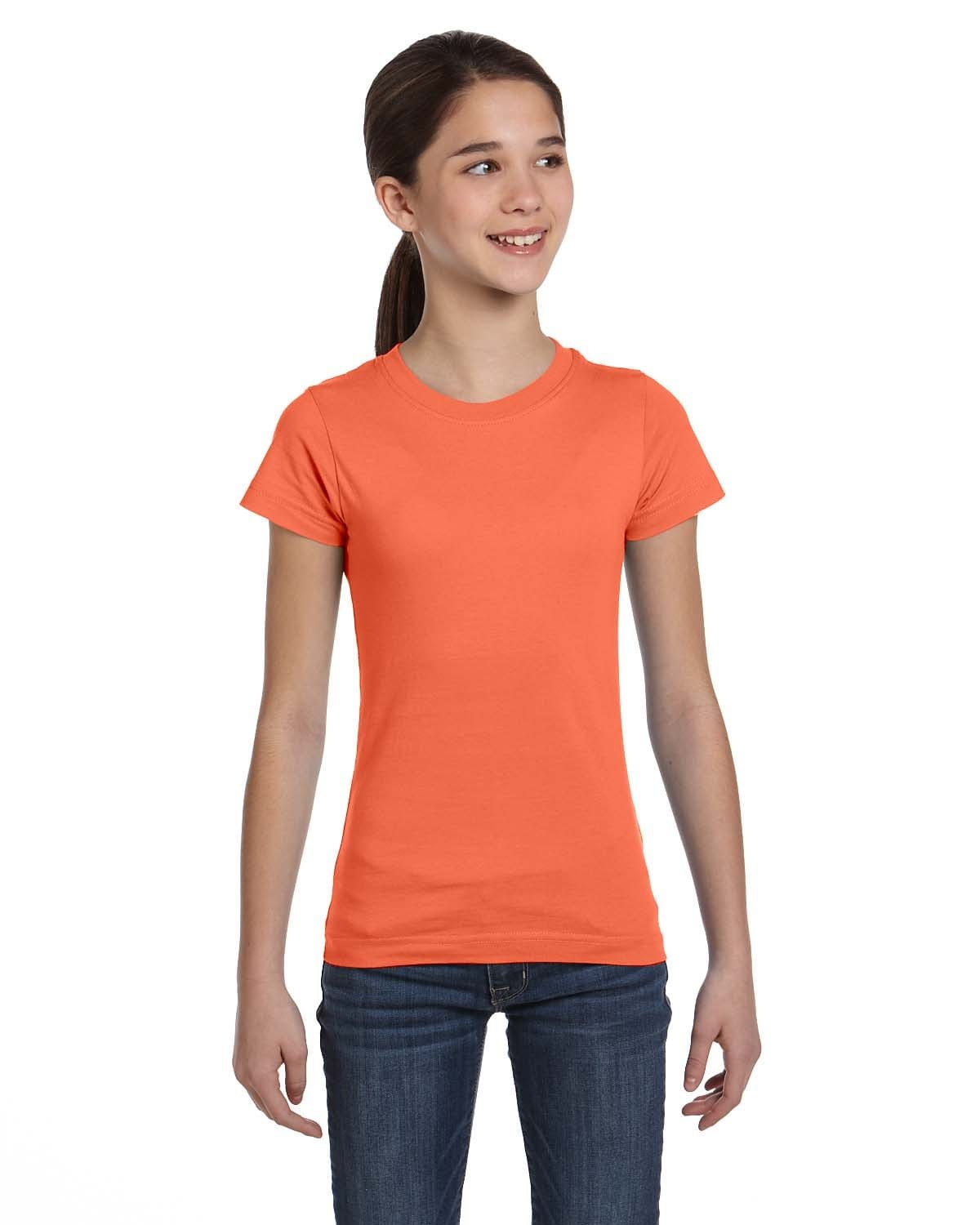 LAT T-Shirts XS / Papaya LAT 2616 Girls' Fine Jersey T-Shirt
