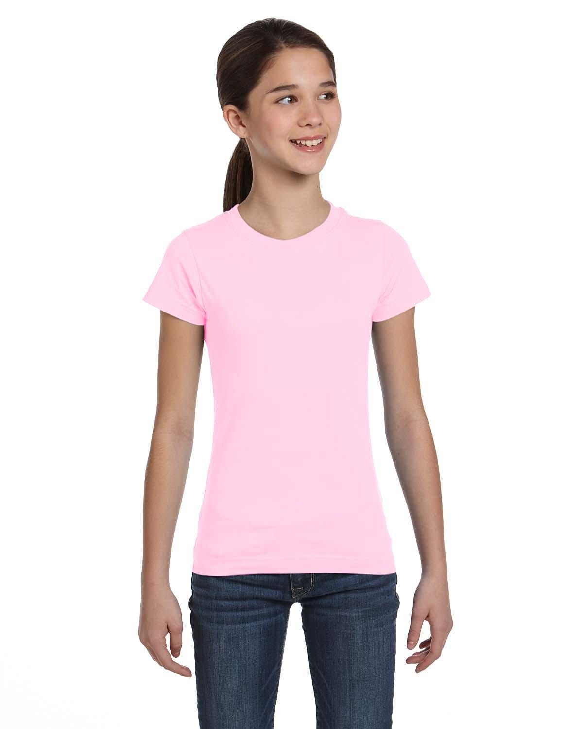 LAT T-Shirts XS / Pink LAT 2616 Girls' Fine Jersey T-Shirt