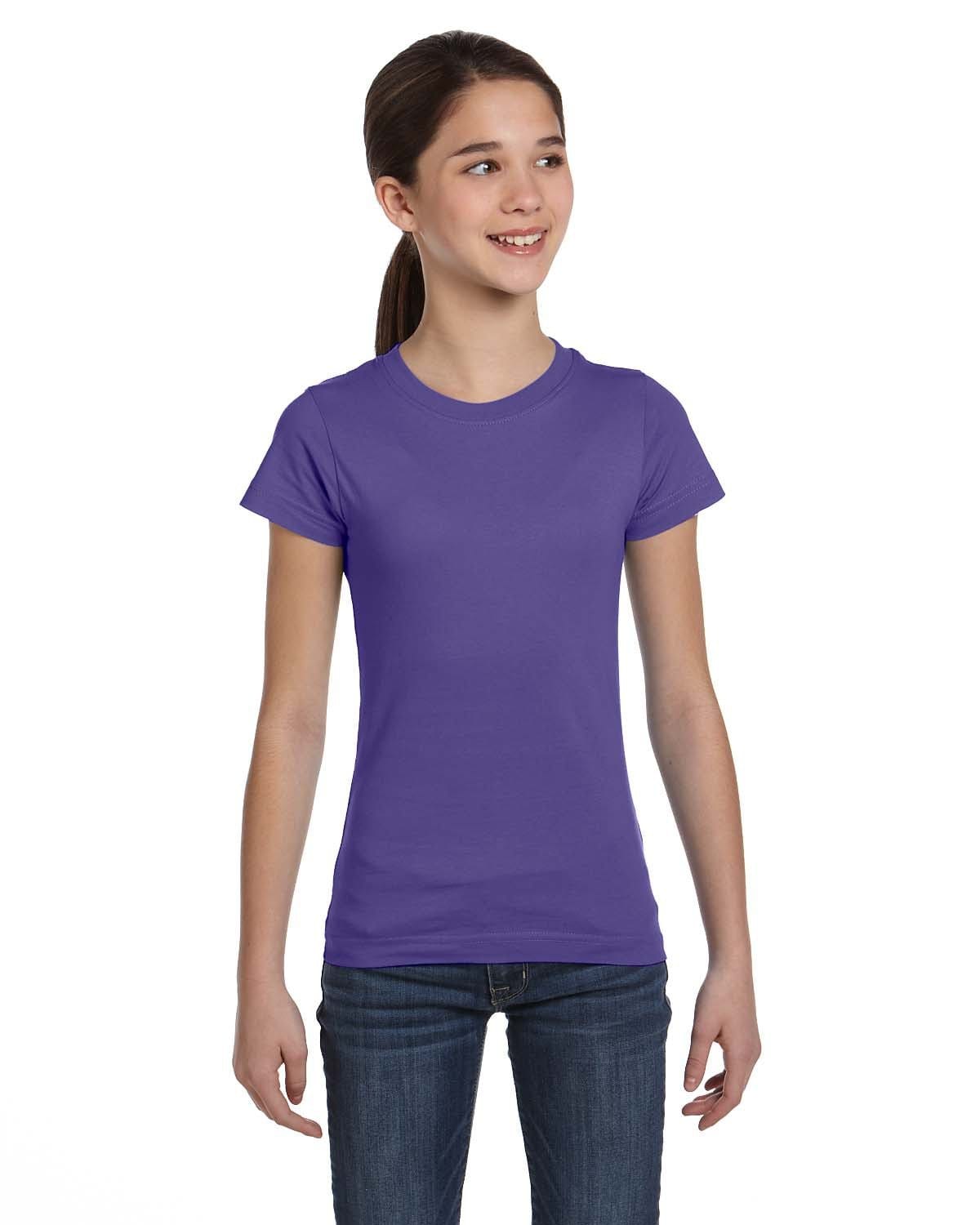 LAT T-Shirts XS / Purple LAT 2616 Girls' Fine Jersey T-Shirt