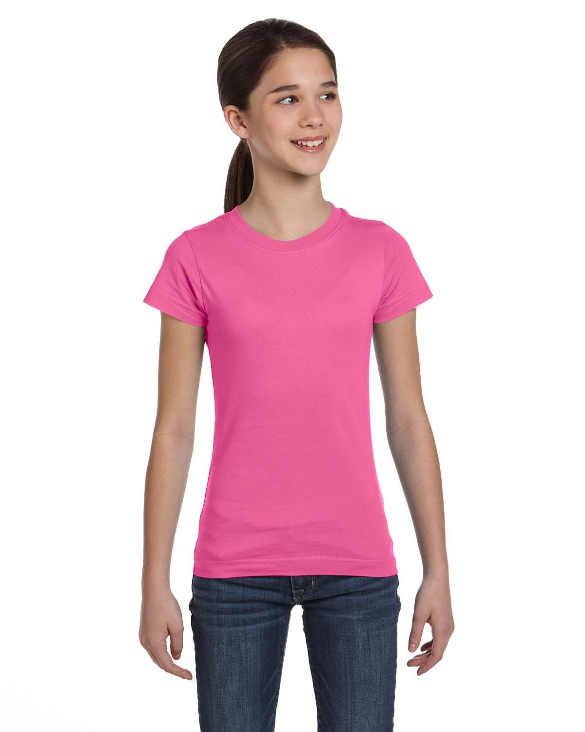 LAT T-Shirts XS / Raspberry LAT 2616 Girls' Fine Jersey T-Shirt