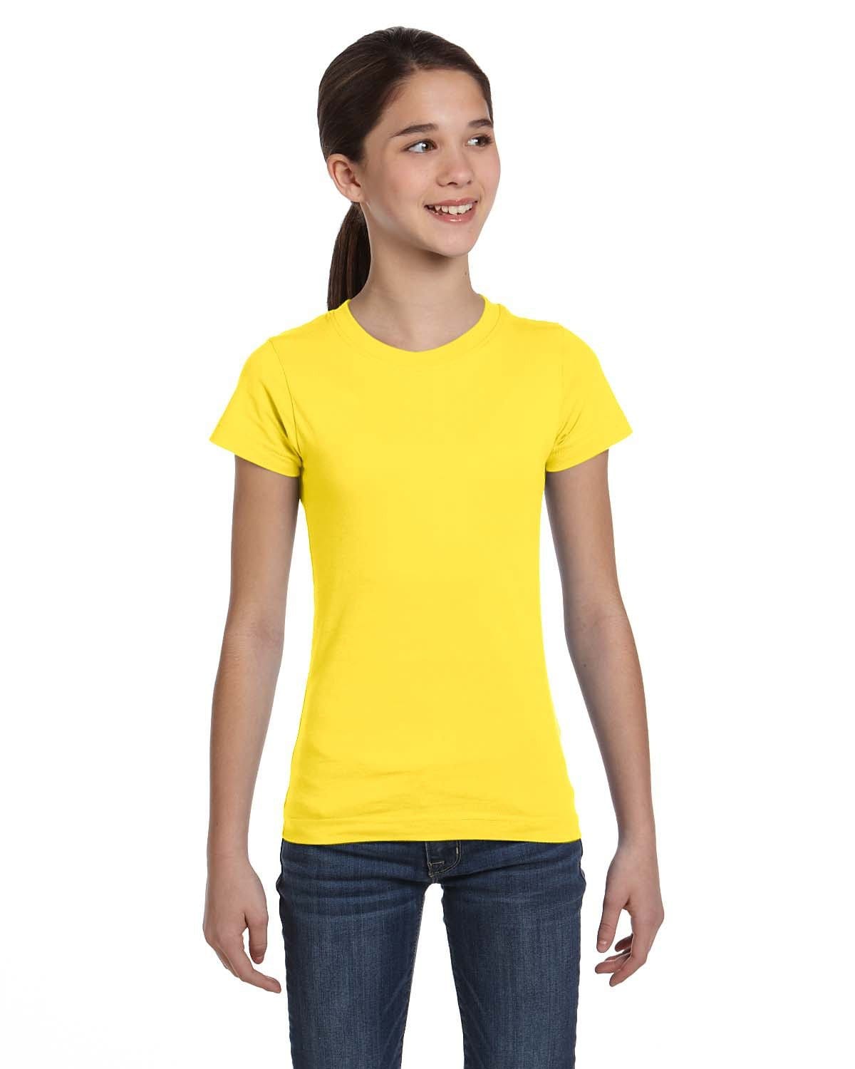 LAT T-Shirts XS / Yellow LAT 2616 Girls' Fine Jersey T-Shirt