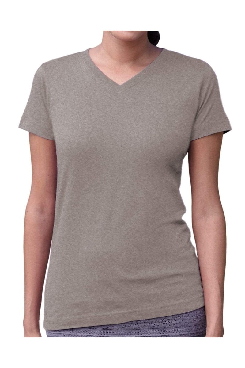 LAT 3507: Ladies' V-Neck Fine Jersey in 