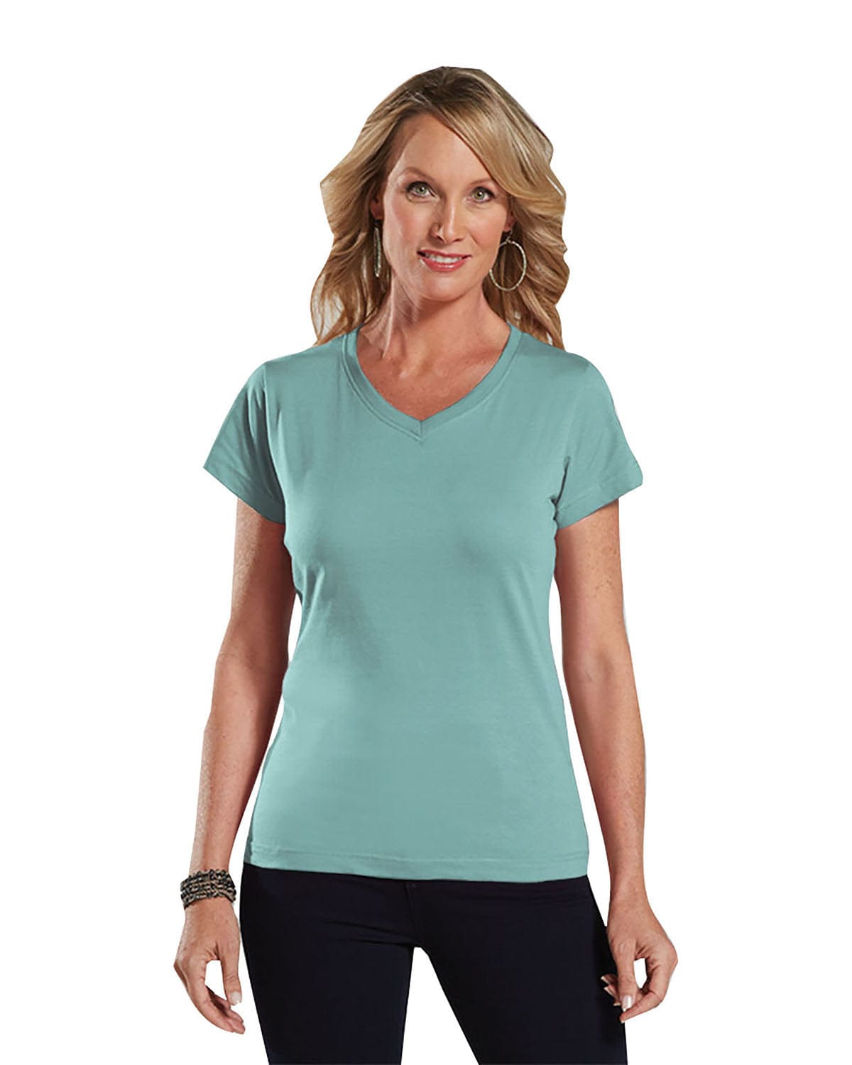 Lat T-Shirts XS / Chill LAT 3507 Ladies' V-Neck Fine Jersey