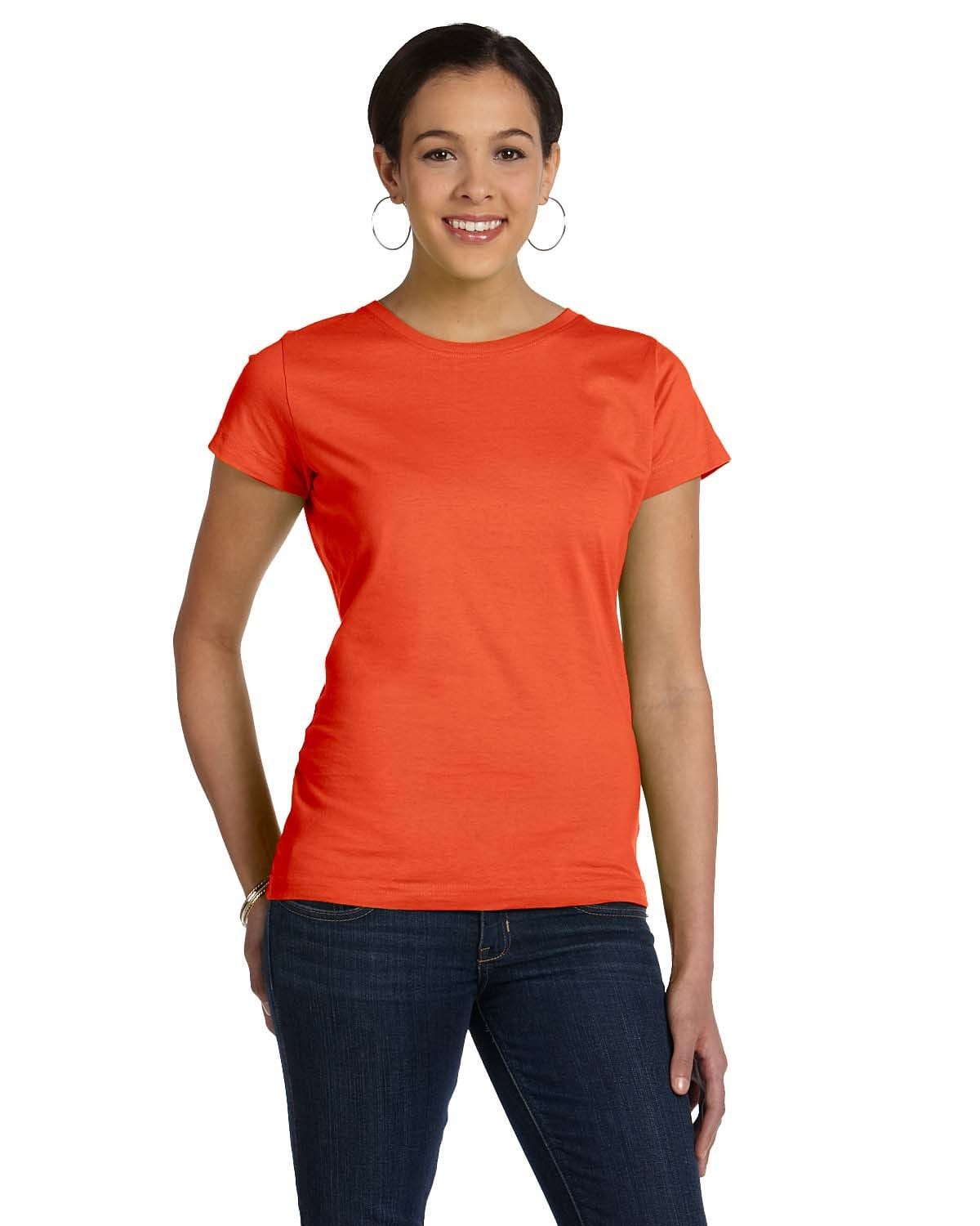 LAT T-Shirts XS / Orange LAT 3516 Ladies' Fine Jersey T-Shirt, Basic Colors