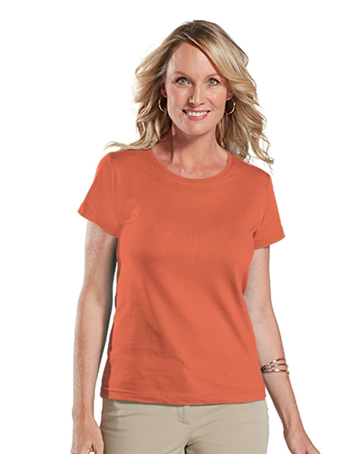 LAT T-Shirts XS / Papaya LAT 3516 Ladies' Fine Jersey T-Shirt, Basic Colors