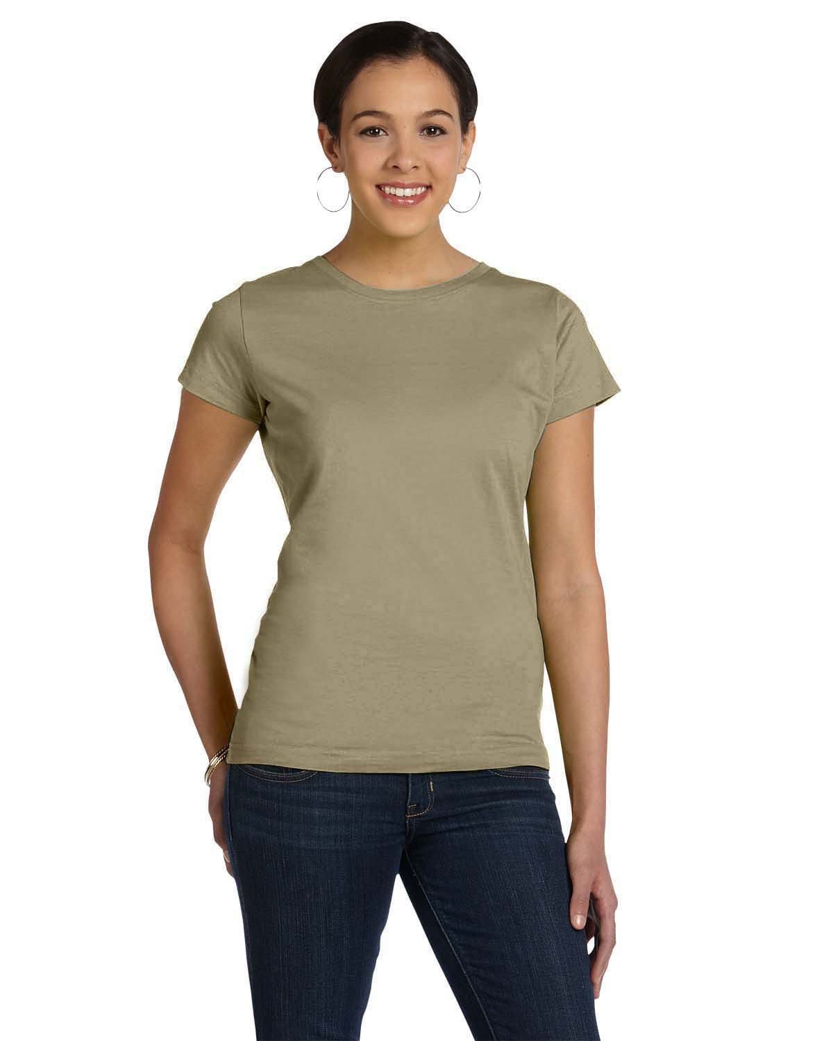 LAT T-Shirts XS / Coyote Brown LAT 3516 Ladies' Fine Jersey T-Shirt, Traditional Colors