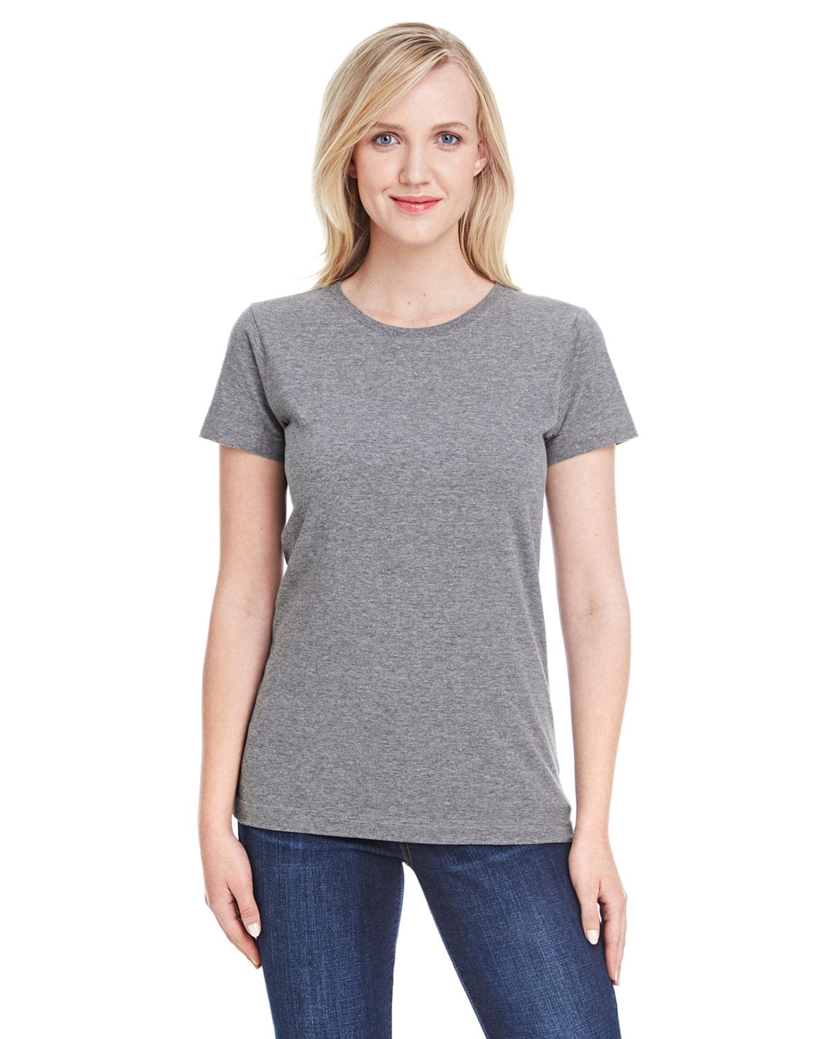 LAT T-Shirts XS / Granite Heather LAT 3516 Ladies' Fine Jersey T-Shirt, Traditional Colors