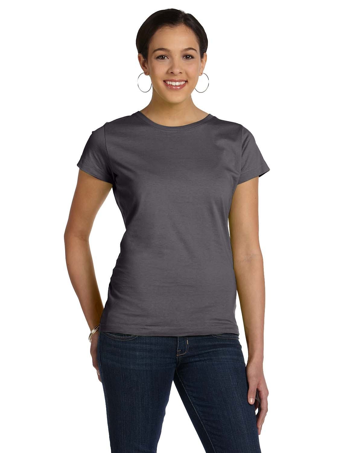LAT 3516 Ladies' Fine Jersey in Charcoal