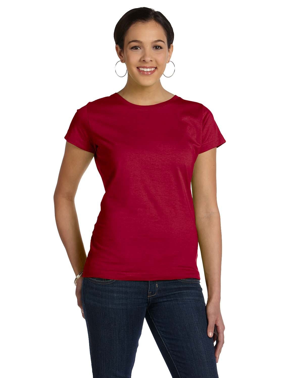 LAT 3516 Ladies' Fine Jersey in Garnet