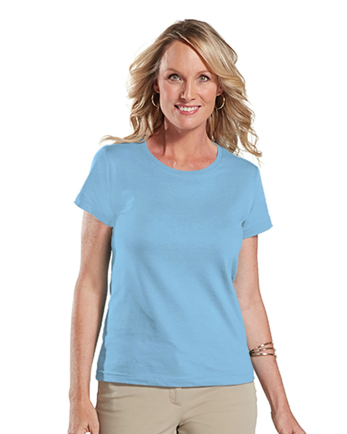 LAT 3516 Ladies' Fine Jersey in Light Blue