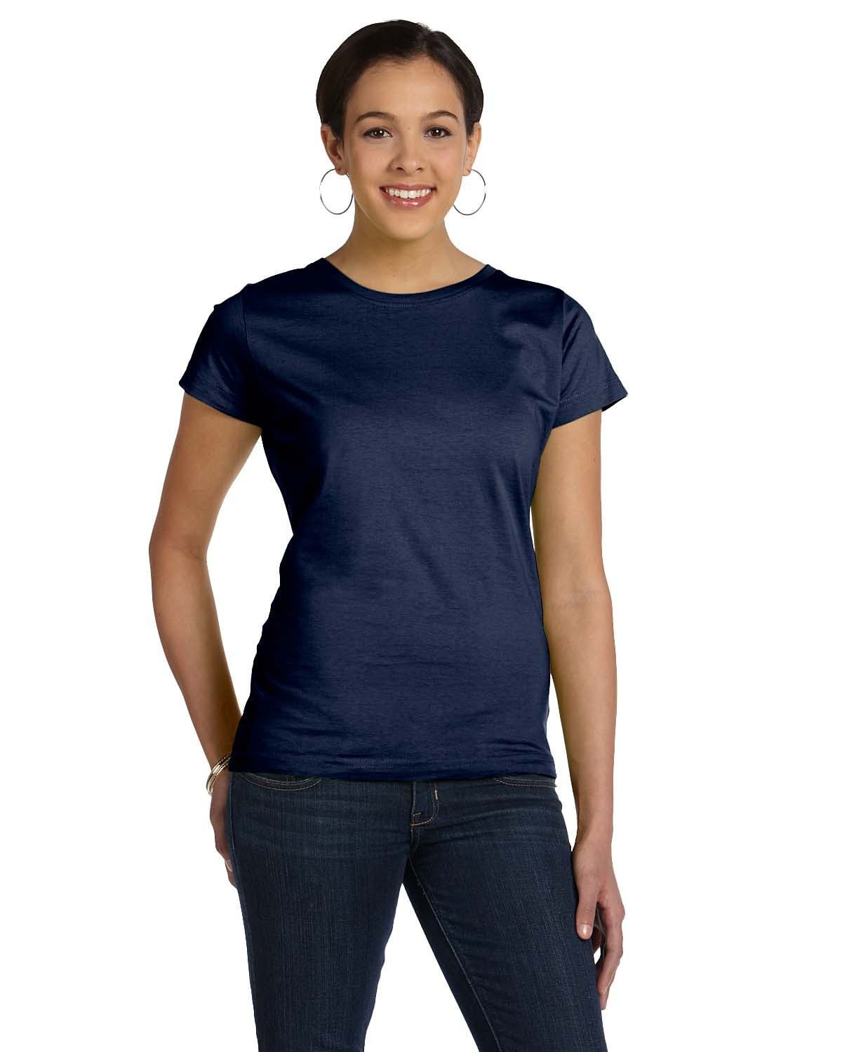 LAT 3516 Ladies' Fine Jersey in Navy