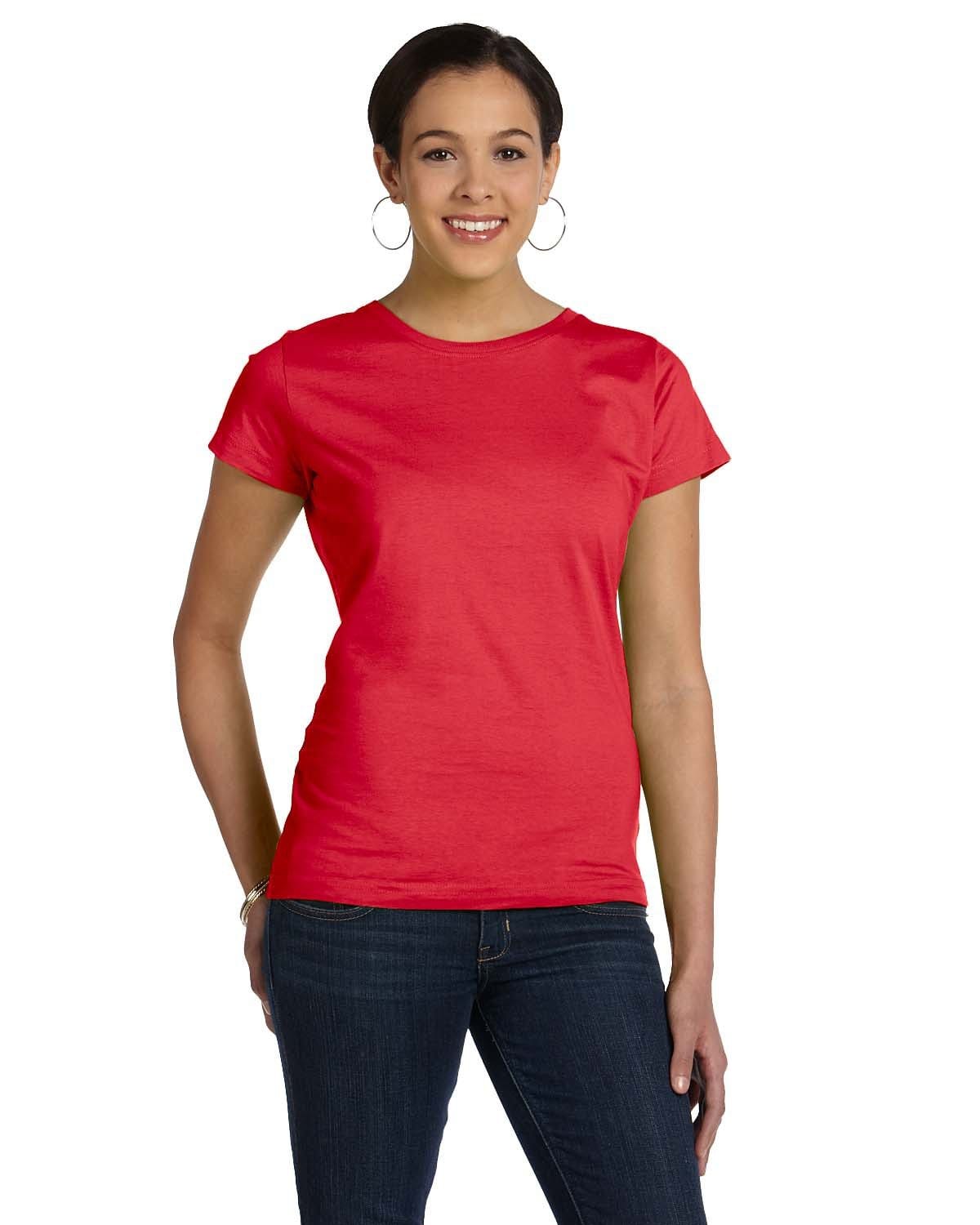 LAT 3516 Ladies' Fine Jersey in Red