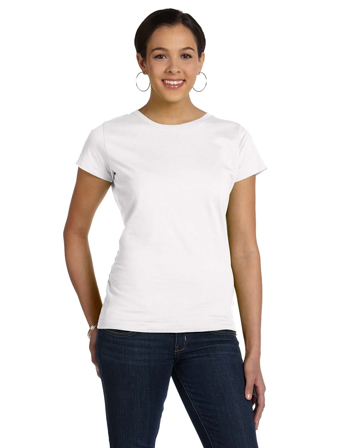 LAT 3516 Ladies' Fine Jersey in White
