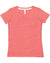 LAT 3591: Ladies' V-Neck Harborside Melange Jersey T-Shirt