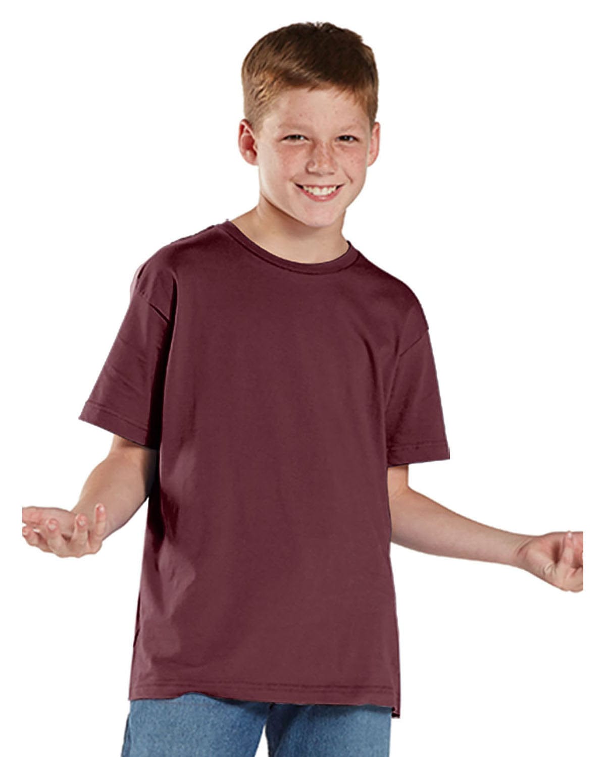 LAT T-Shirts XS / Maroon LAT 6101 Youth Fine Jersey T-Shirt, Basic Colors