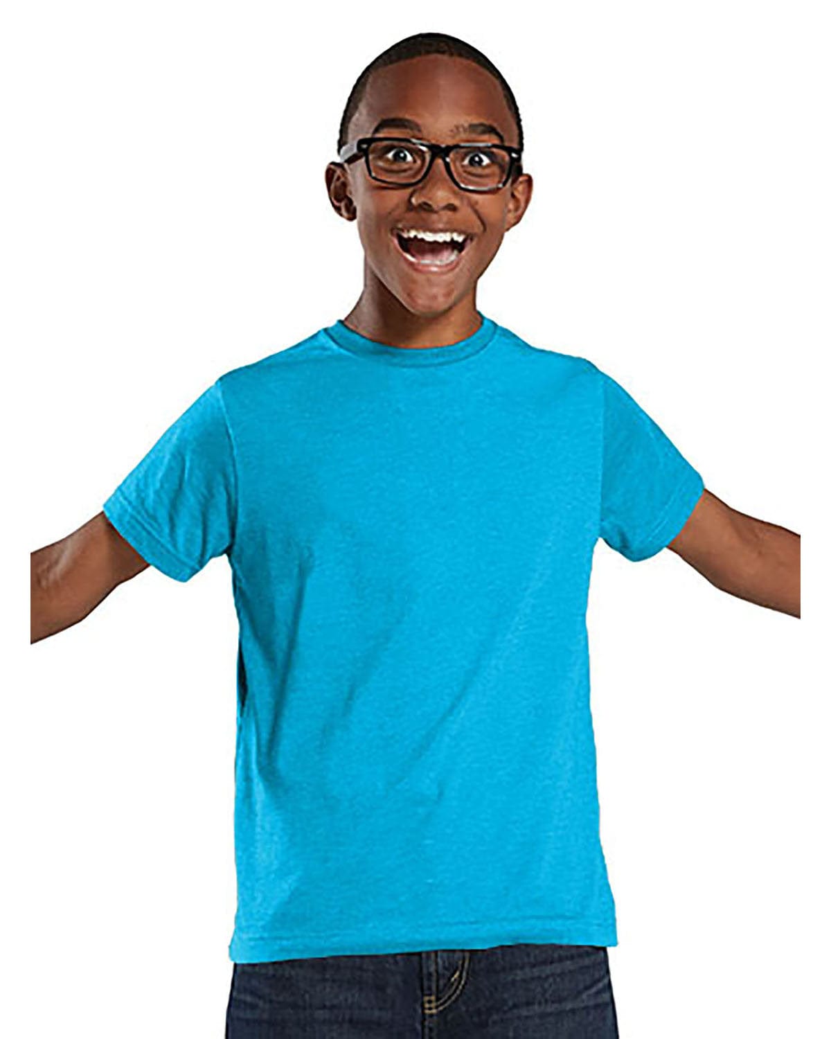 LAT 6101 Youth Fine Jersey T-Shirt, Extended Colors in 