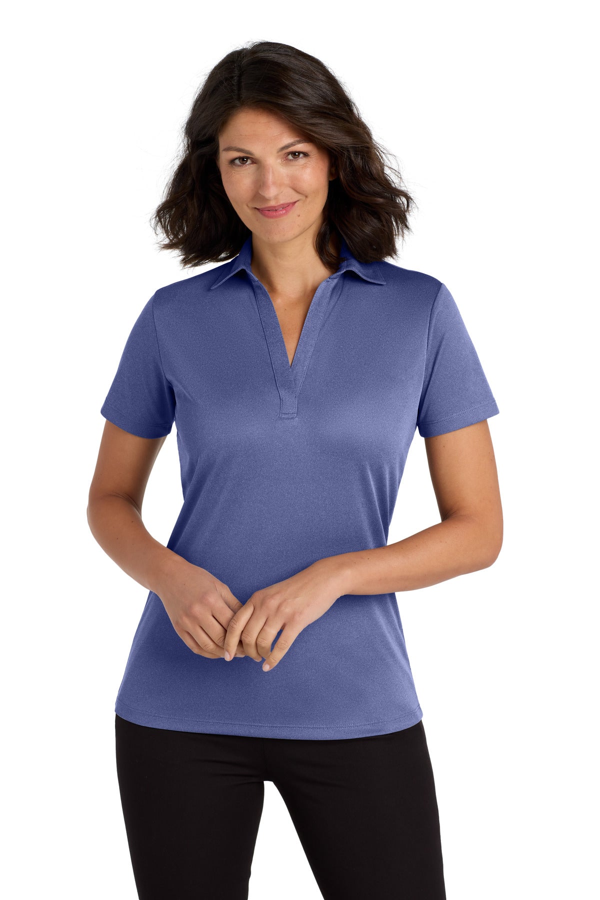 Port Authority  ®  Ladies Heathered Silk Touch  ™  Performance Polo. LK542