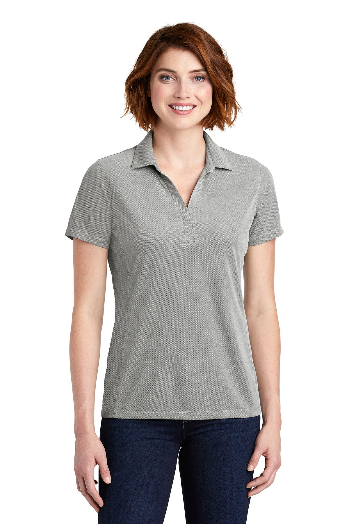 Port Authority  ®  Ladies Poly Oxford Pique Polo. LK582