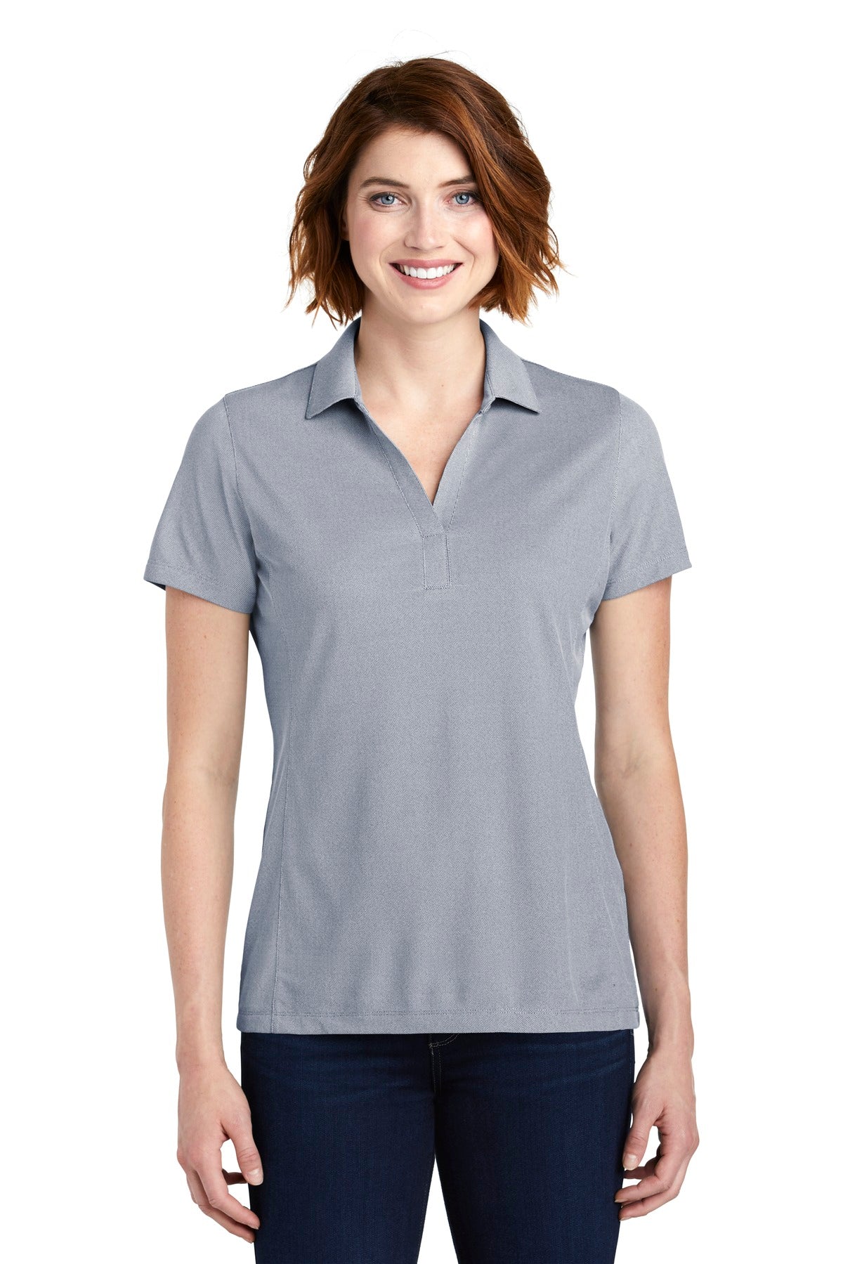 Port Authority  ®  Ladies Poly Oxford Pique Polo. LK582